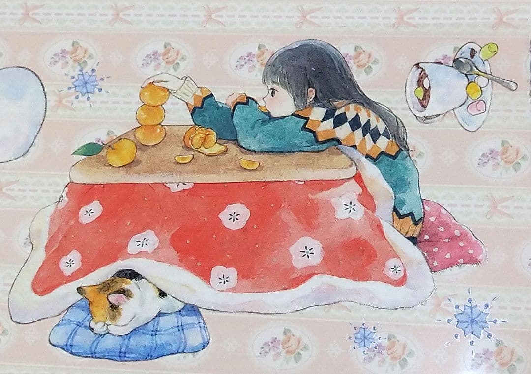 ✩のこり２✩J1033＃雪落的声音(PET)鲸落印象切り売り海外人物マステ女の子