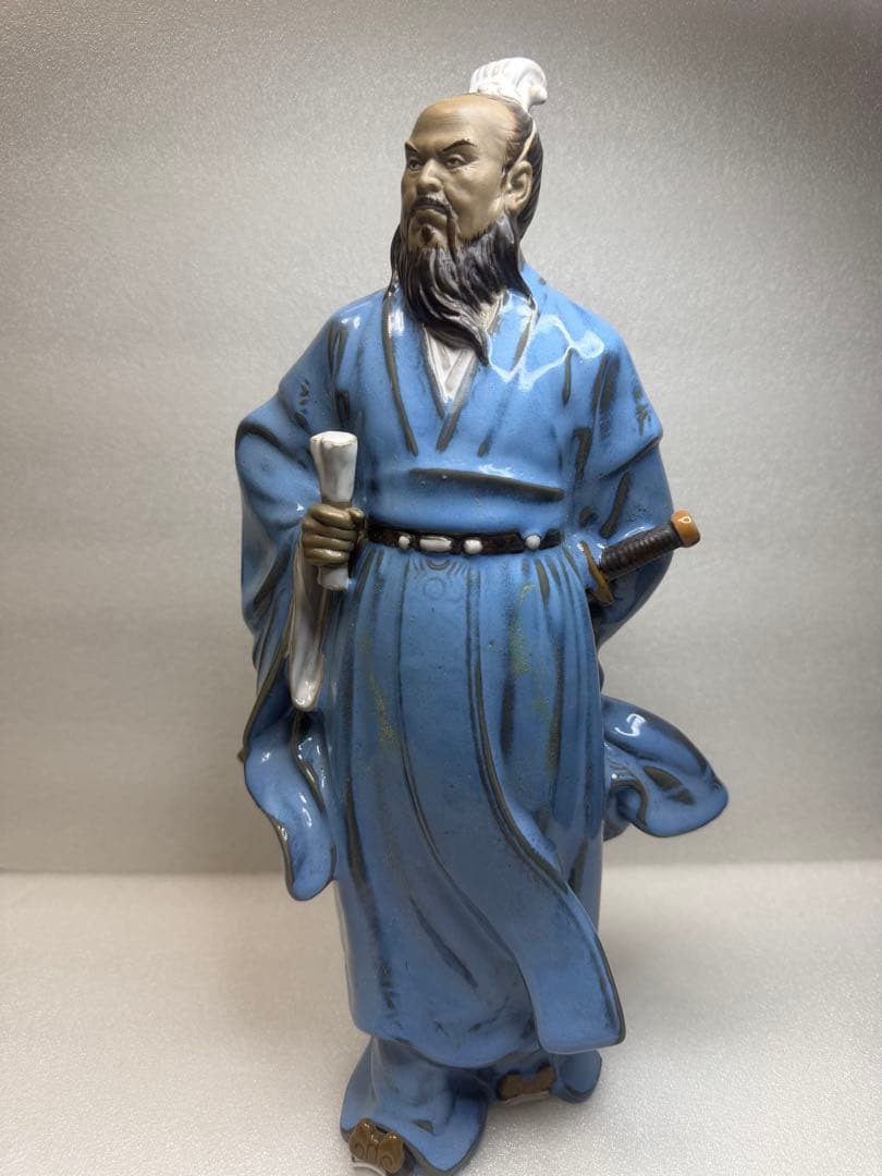 在庫処分‼️ 陶器 手工製作 高溫燒製 三国志人物 「曹操」