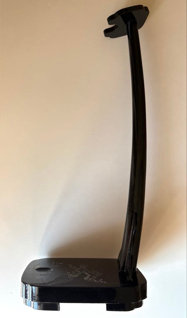 刀掛け台　縦置き　一本掛け　太刀掛け　螺鈿