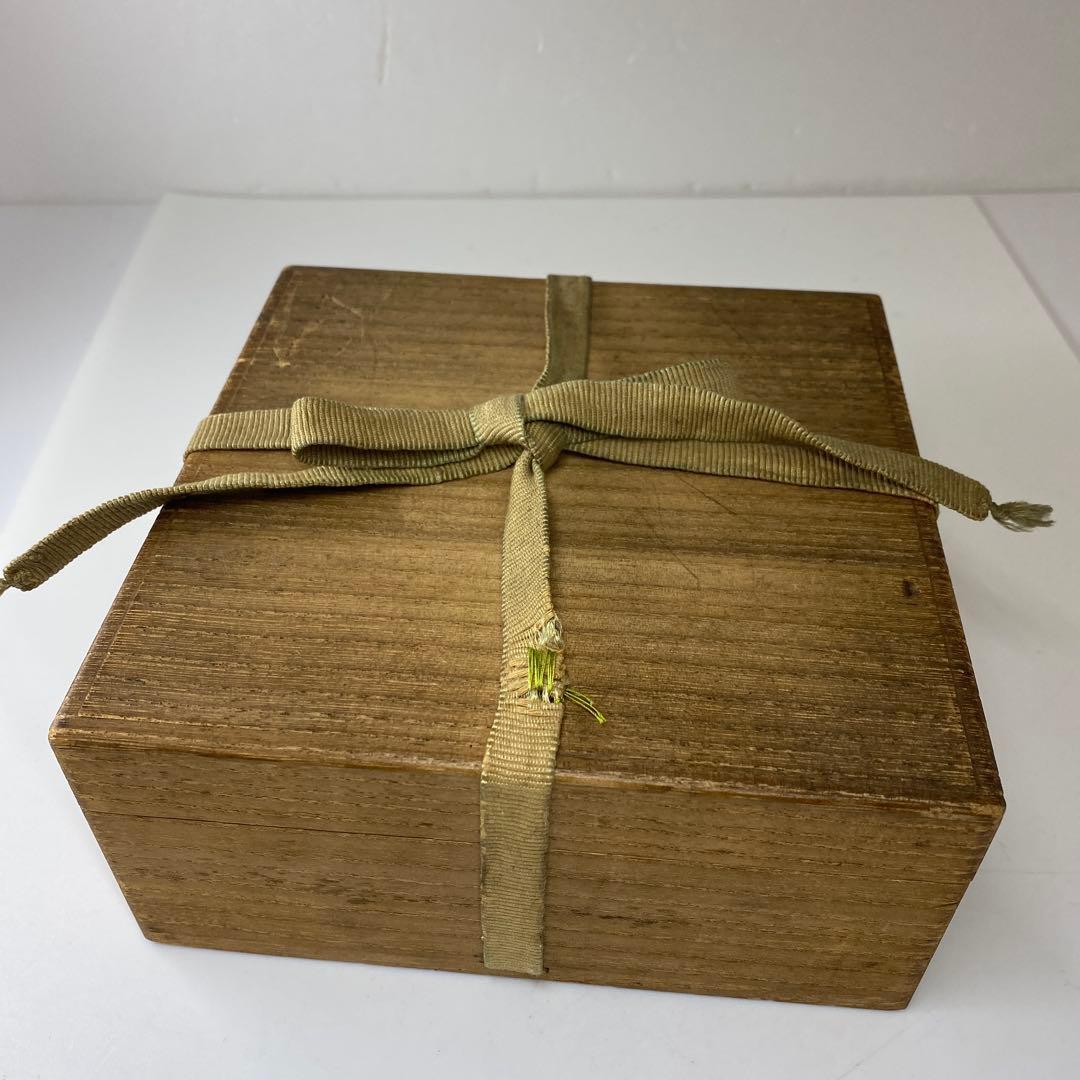 古代　中国唐物　天目茶碗　直径9.5㎝　木箱付　タコチ　東な7-0211☆2F