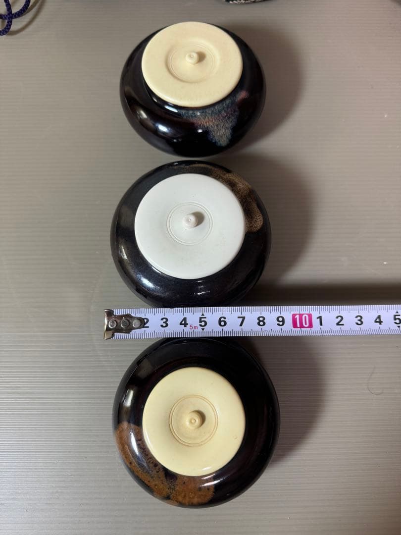 2760 茶道具　茶入　3客　仕服付