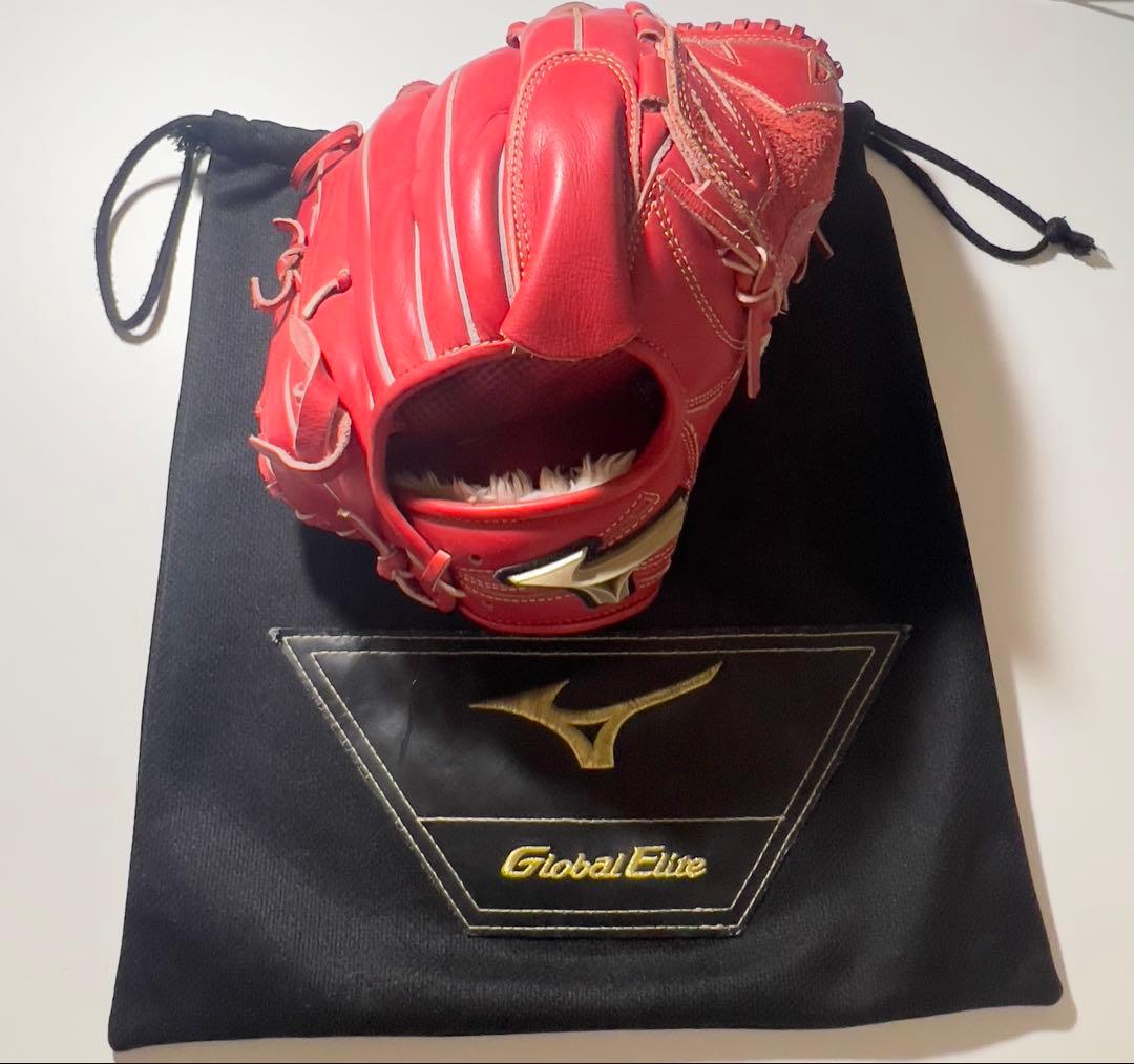 【MIZUNO】Global Elite 軟式グローブ 投手用 袋付