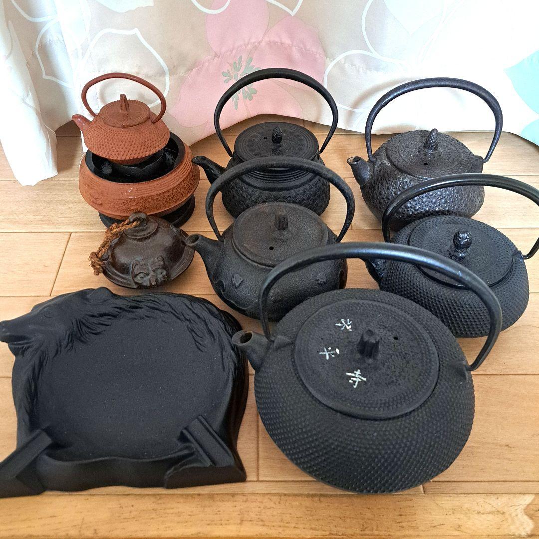 新品未使用あり⭐　南部鉄器　鉄瓶 8個セット　まとめ売り