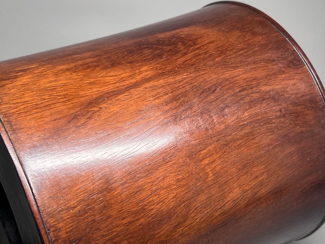 古美術　唐木　黄花梨　筆筒　筆立　素工　文房具　木製　置物　時代物　旧蔵