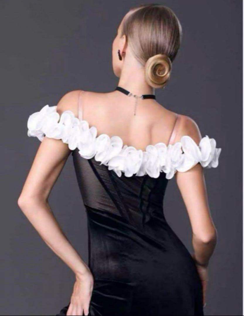 社交ダンスドレス　競技　パーティー　デモ　手袋　新品