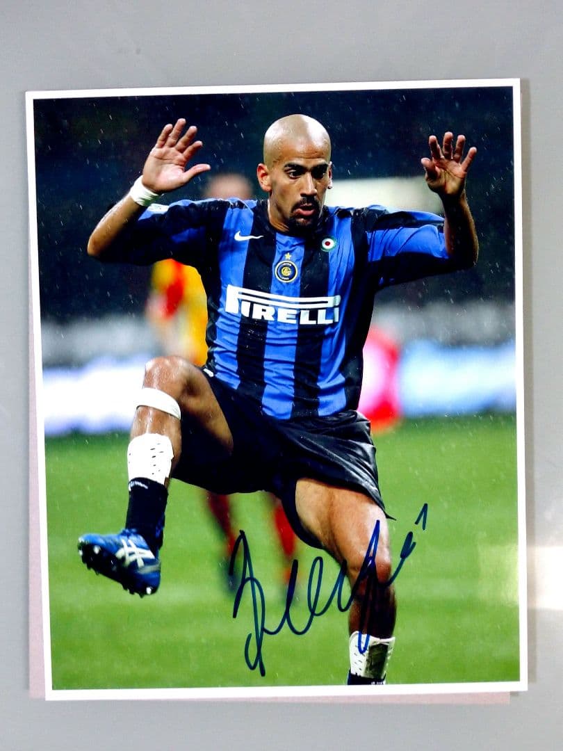 セール中…フアン・セバスティアン・ベロン直筆サイン入り写真…アルゼンチン代表…