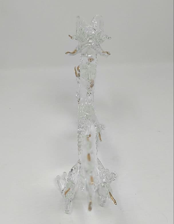 フォーカート ガラス製ドラゴン 龍 開運 金皇帝 FG40XS 金色の玉付き