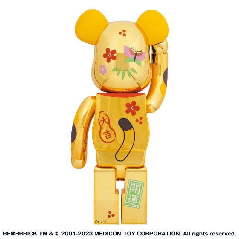 BE＠RBRICK 招き猫 ペコちゃん 福 金メッキ 1000％