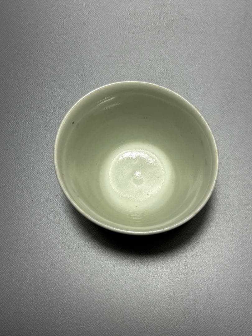 古伊万里　そば猪口　菖蒲紋様　染付　白磁　江戸時代