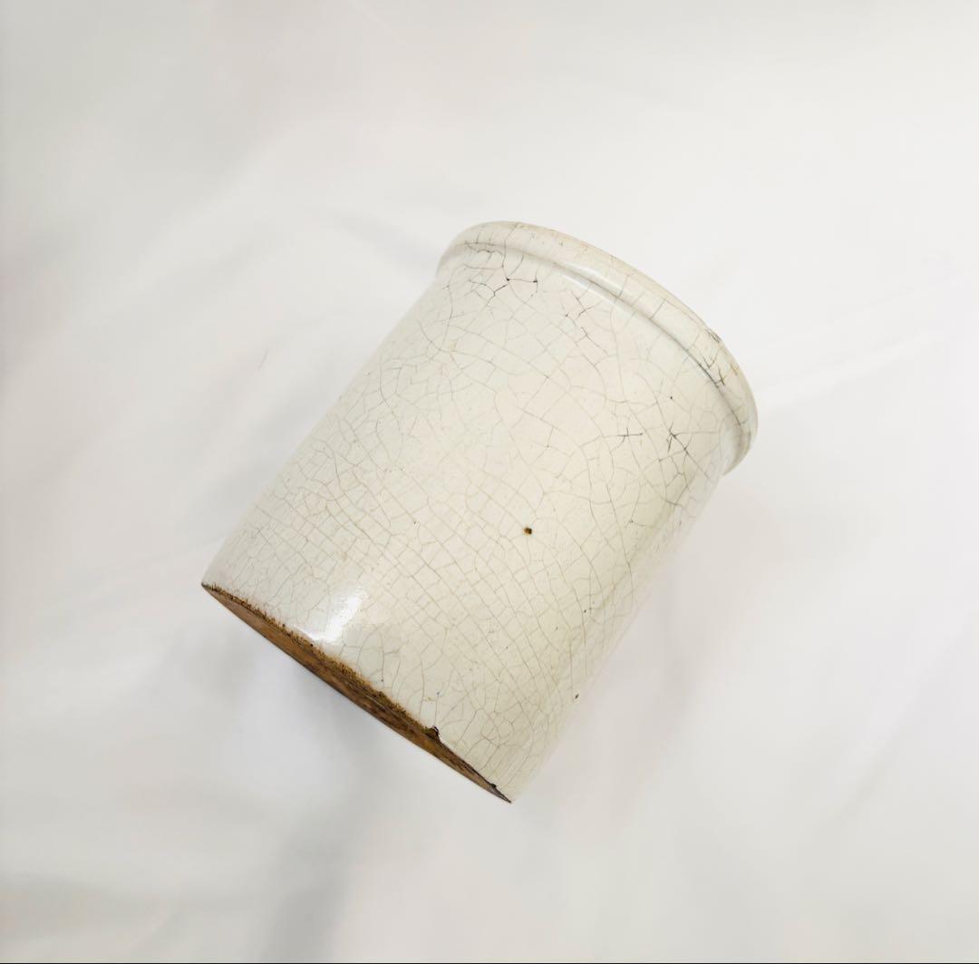 18c オランダ　白釉　保存容器　デルフト　アンティーク　フランス　キュノワール