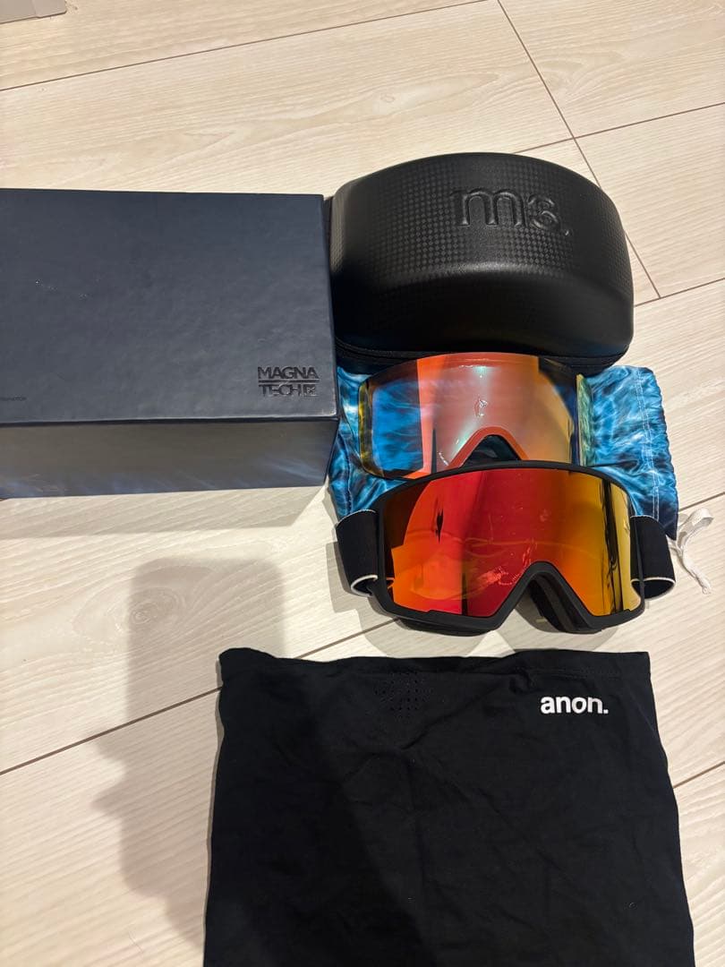 anon. MAGNA TECH ゴーグル 赤レンズ