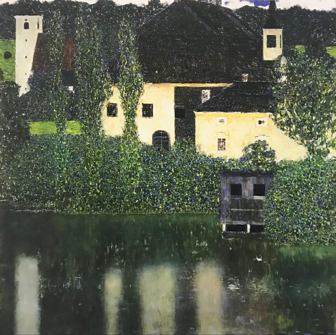 湖畔 湖 絵画 （11）