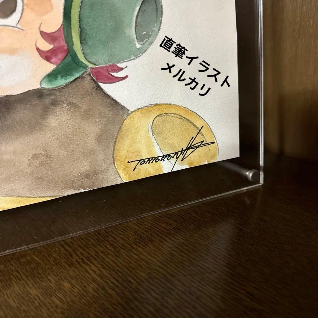 湖川友謙先生　直筆カラーイラスト　直筆サイン　戦闘メカザブングル　ジロン