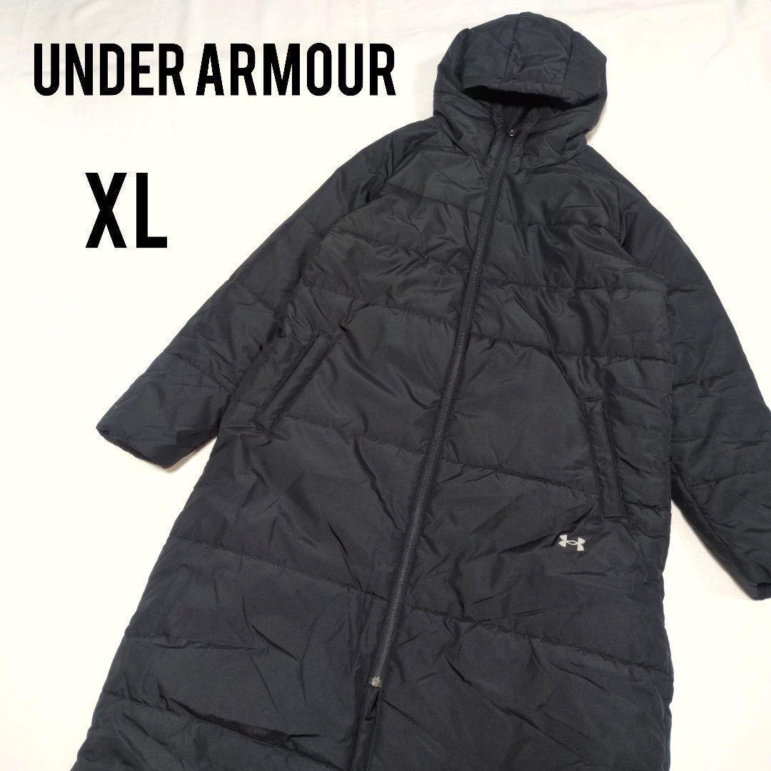 【大きいサイズ】アンダーアーマー ベンチコート スポーツ観戦 ブラック XL