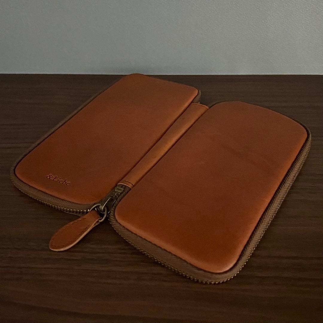 &Liebe 文具にこだわる人のジップペンケース 栃木レザー 万年筆筆箱本革
