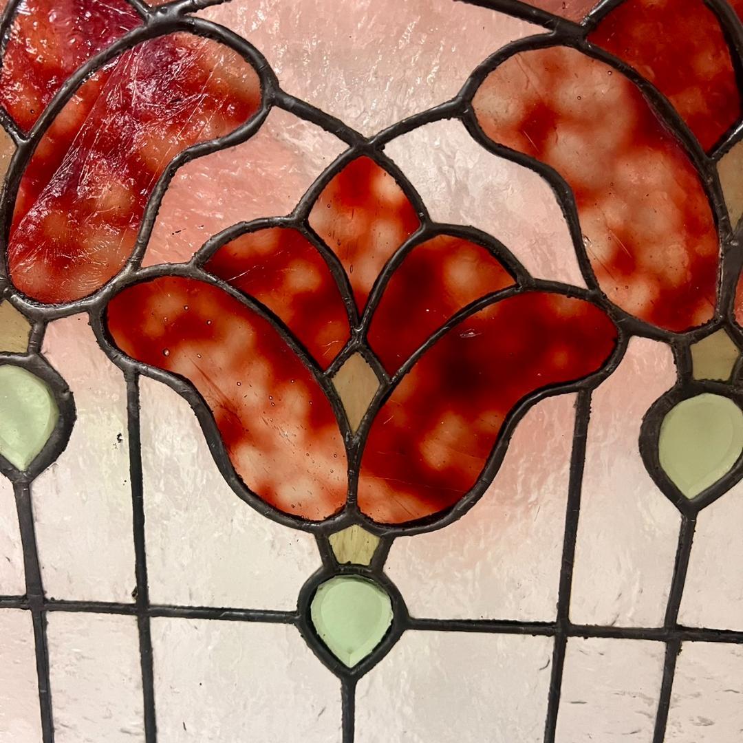 ステンドグラス　アンティーク　パネル　サンキャッチャー