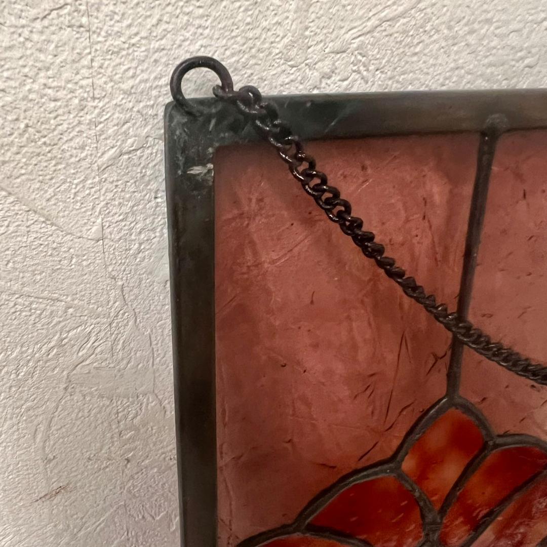 ステンドグラス　アンティーク　パネル　サンキャッチャー