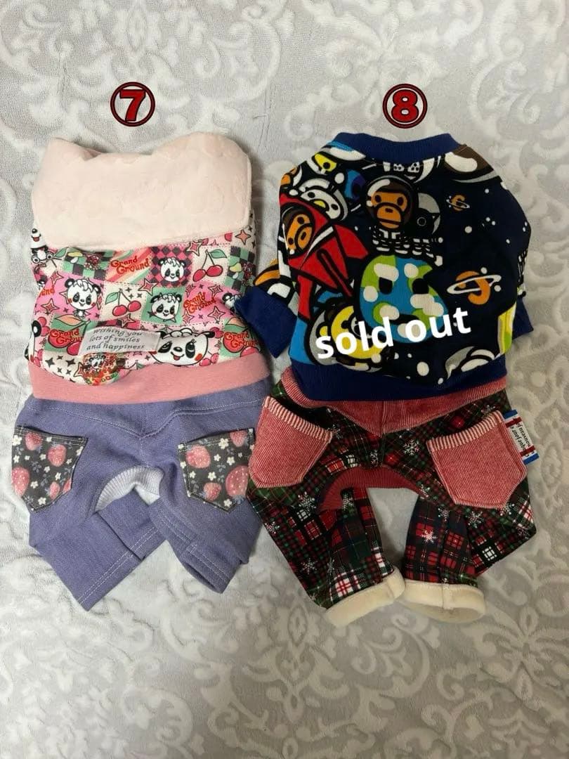 犬服♡ハンドメイド　SSサイズロンパース　セール