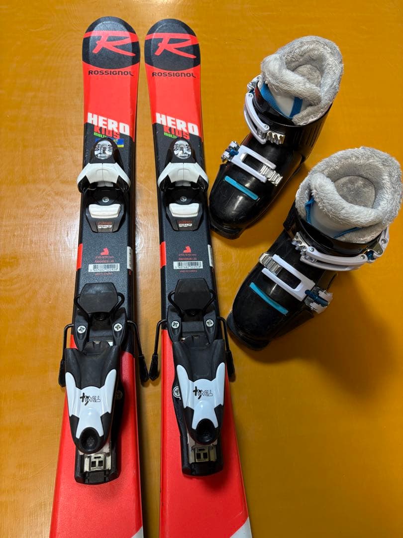 ROSSIGNOL HERO スキー板、ブーツセット 92cm 子供用