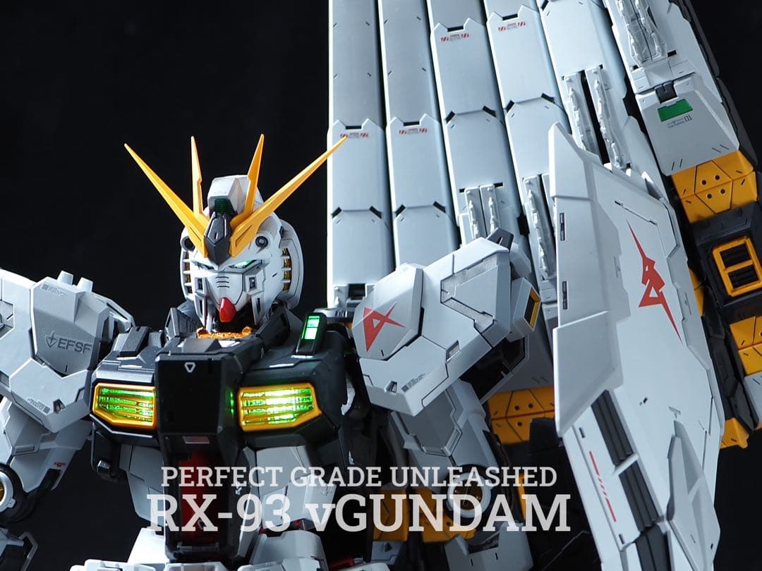 PG UNLEASHED 1/60 νガンダム　全塗装　完成品　uvカット　2