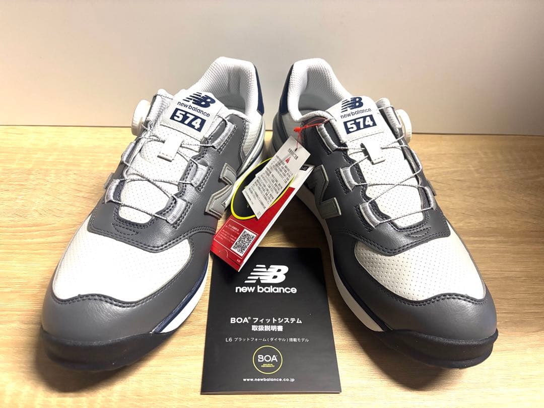 未使用 29cm 2E ニューバランスゴルフシューズUG574BJ4 グレー