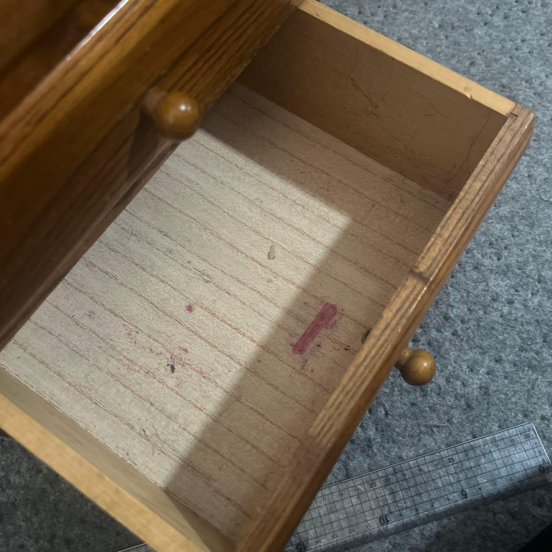 和物小箪笥 チェスト 小引き出し5段【書類・小物・アクセサリー収納 レトロ家具】