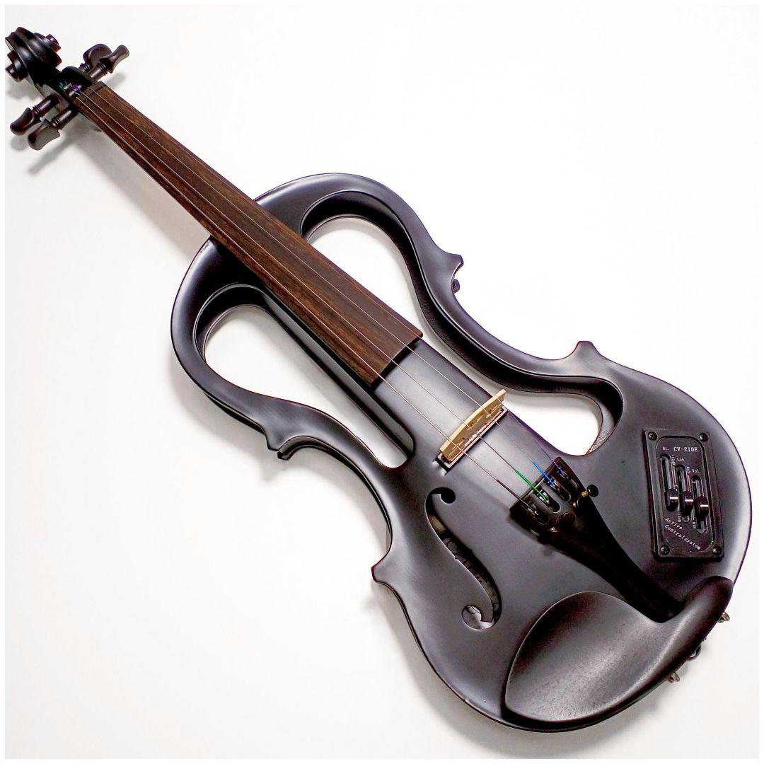 美品☆hallstatt ハルシュタット CV-210E エレキバイオリン 黒