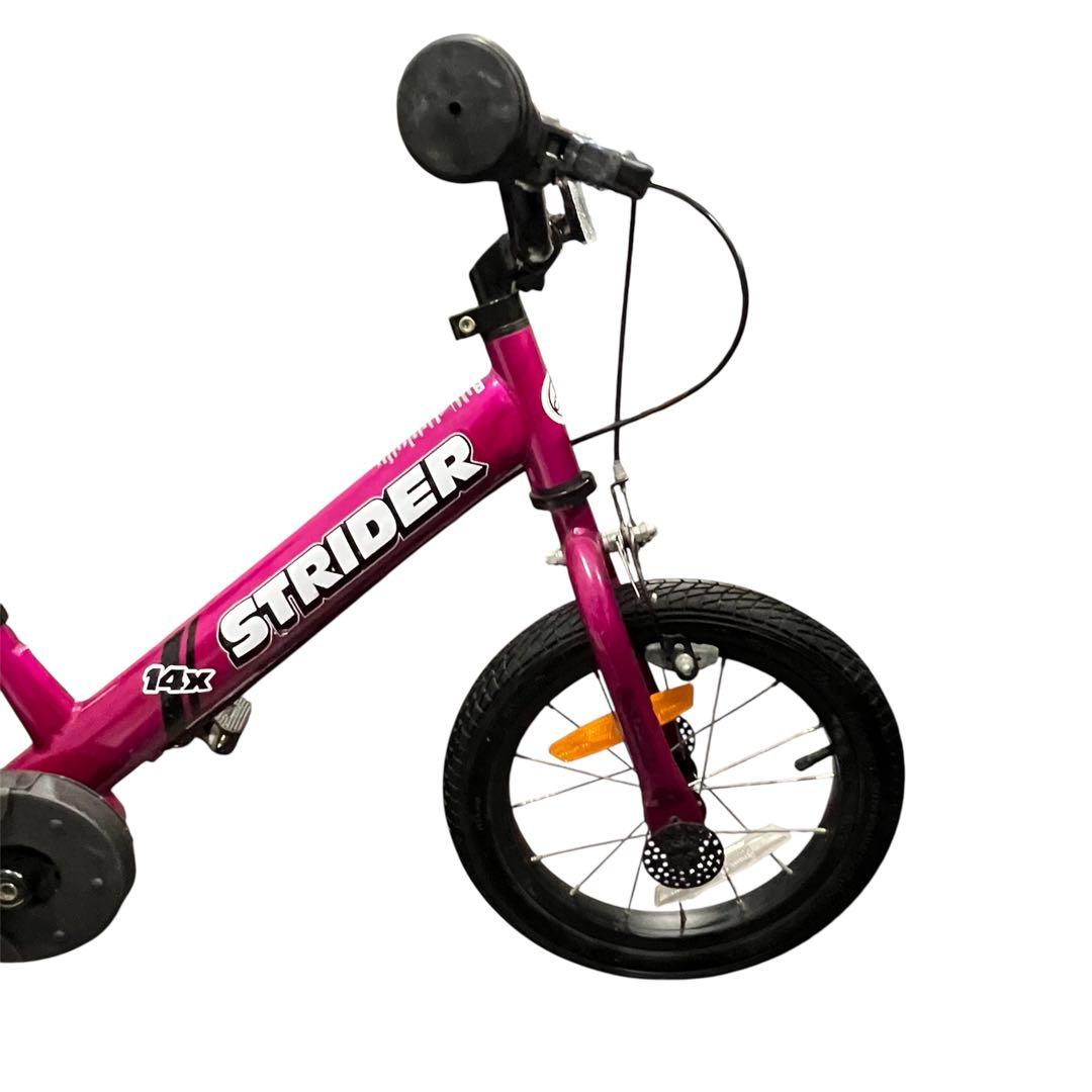 美品✨ストライダー STRIDER 14X フューシャピンク スタンド付き