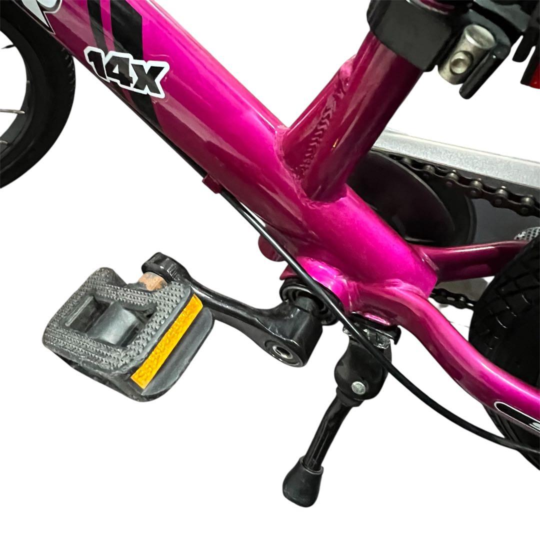 美品✨ストライダー STRIDER 14X フューシャピンク スタンド付き