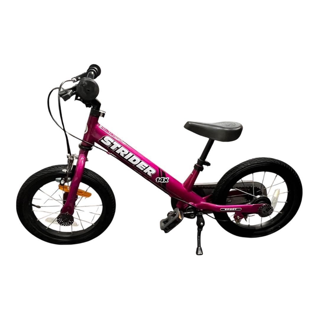 美品✨ストライダー STRIDER 14X フューシャピンク スタンド付き