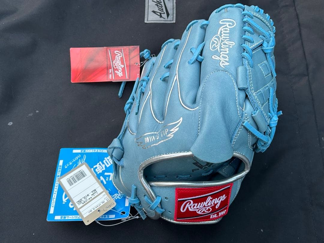 ピ*ゴ様 Rawlings WINTER 軟式グローブ ライトブルー