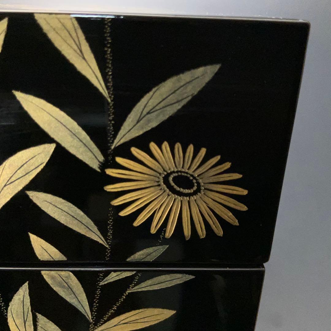 輪島塗　野々花沈金　宝石箱　共箱　三谷吾一　R1324