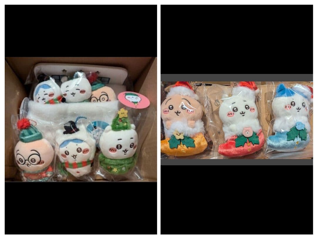 ちいかわハッピーホリデーなマスコットクリスマス　オーナメントにもなるマスコット等