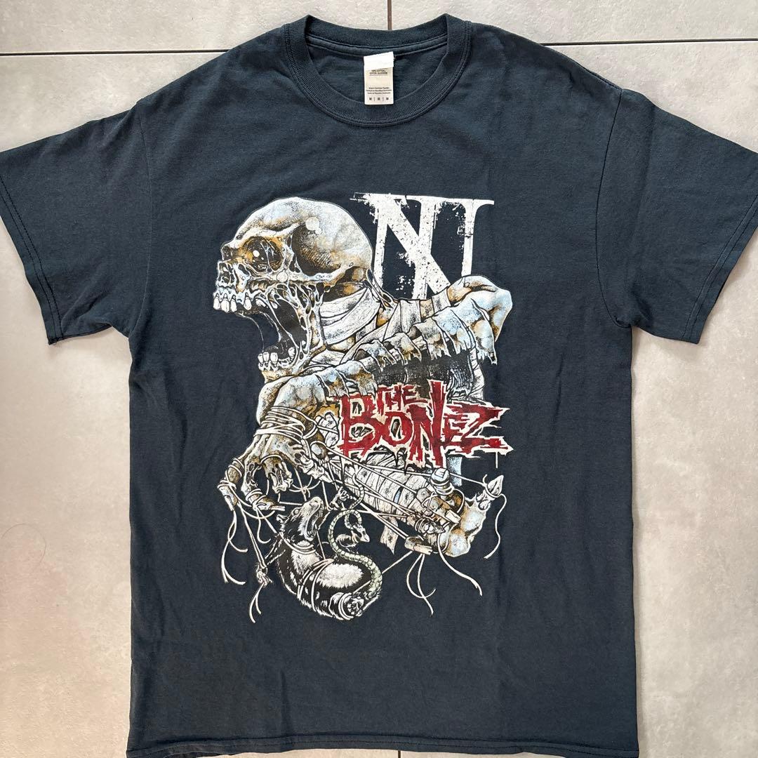 THE BONEZ Damaged Skull Tee 骸骨　Tシャツ