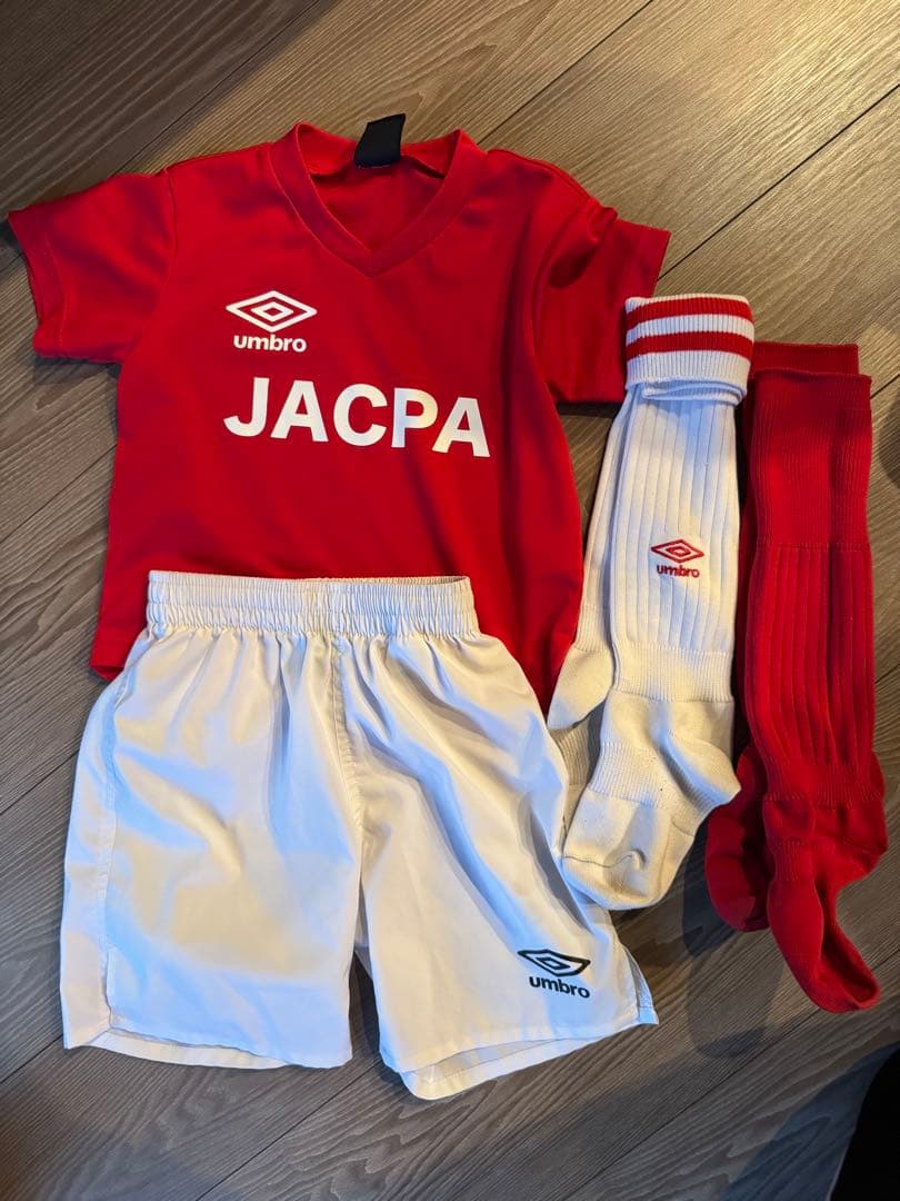 ジャクパ　umbro サッカー⭐︎一式 赤110