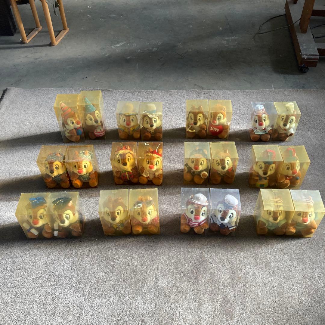 希少 12ヶ月間コンプリート チップとデール ビンテージ ぬいぐるみ