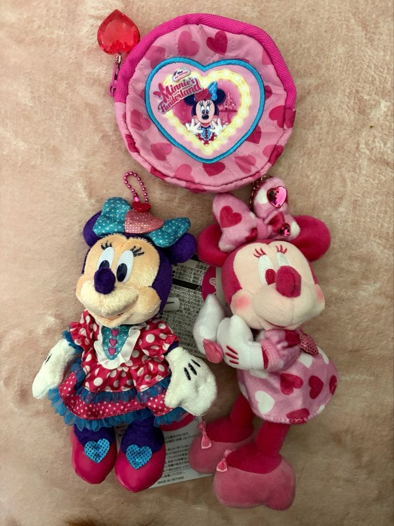 ディズニー ミニパル ミニー ぬいぐるみバッジ ぬいぐるみチャーム カプセルトイ