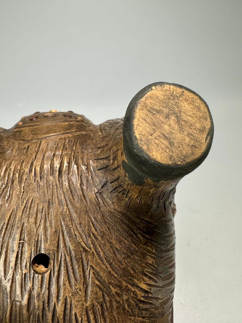 中国美術　中国宜興　紫砂　白泥　加彩紫砂獅子香炉　置物　唐物　古物