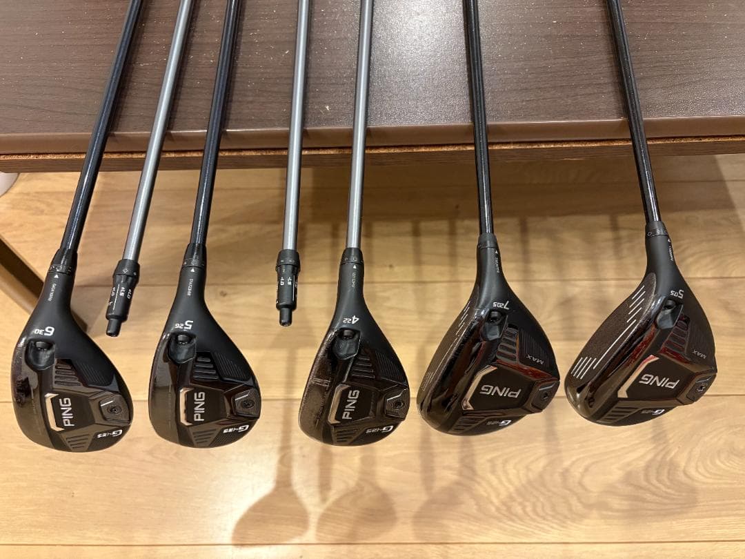 PING G425MAX 5W 7W 4U 5U 6U 5本セット+シャフト2本