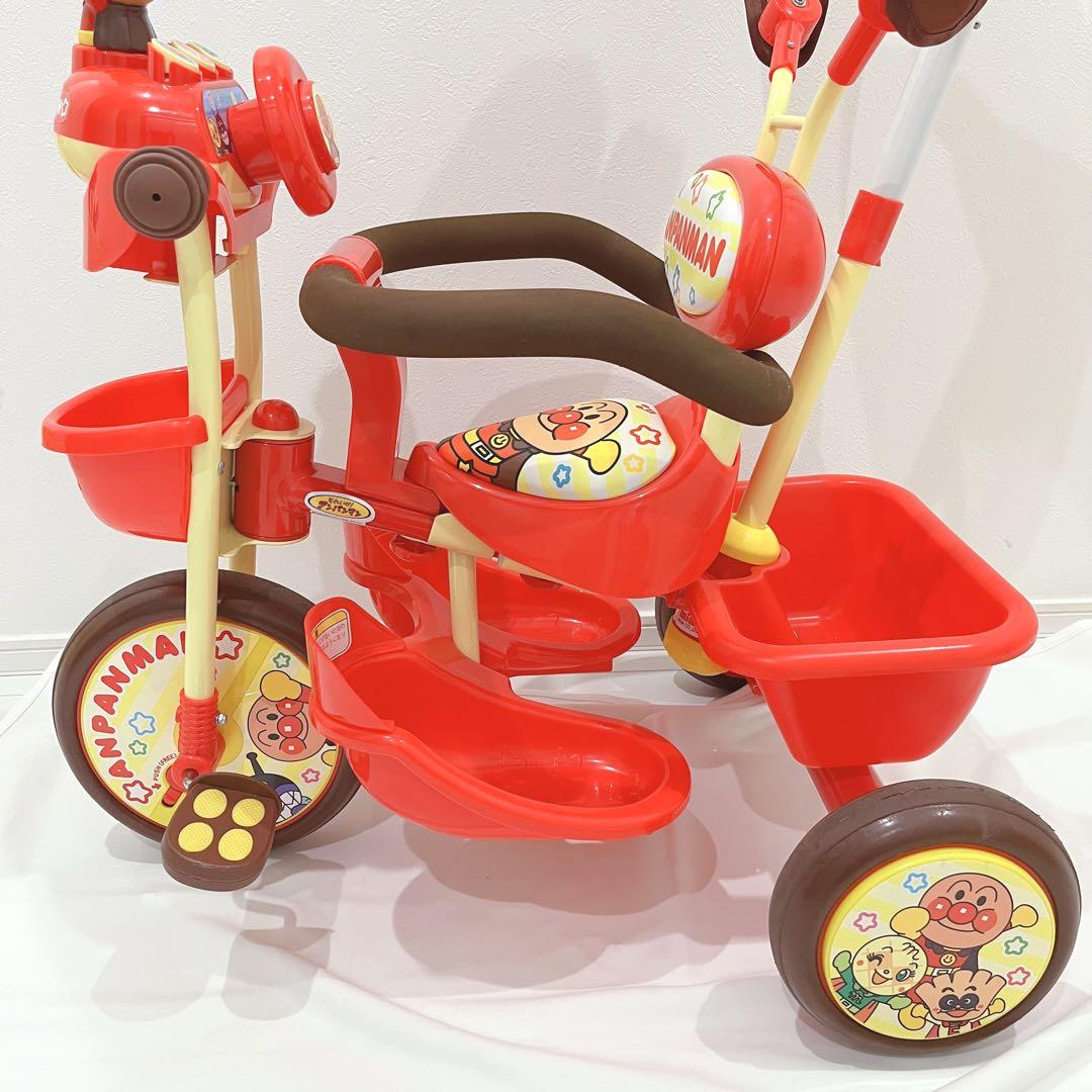 ジョイパレット 三輪車 おしゃべりアンパンマンSP ブザー付 サンシェード