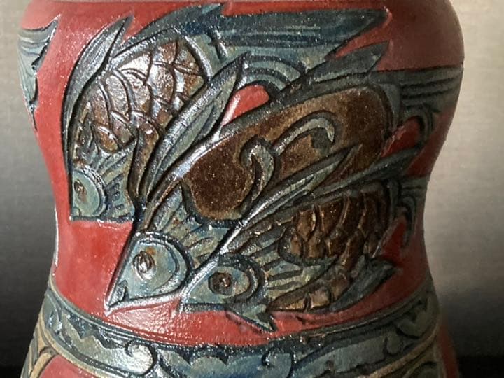 小橋川清正・嘉瓶／36cm・やちむん・壺屋・琉球