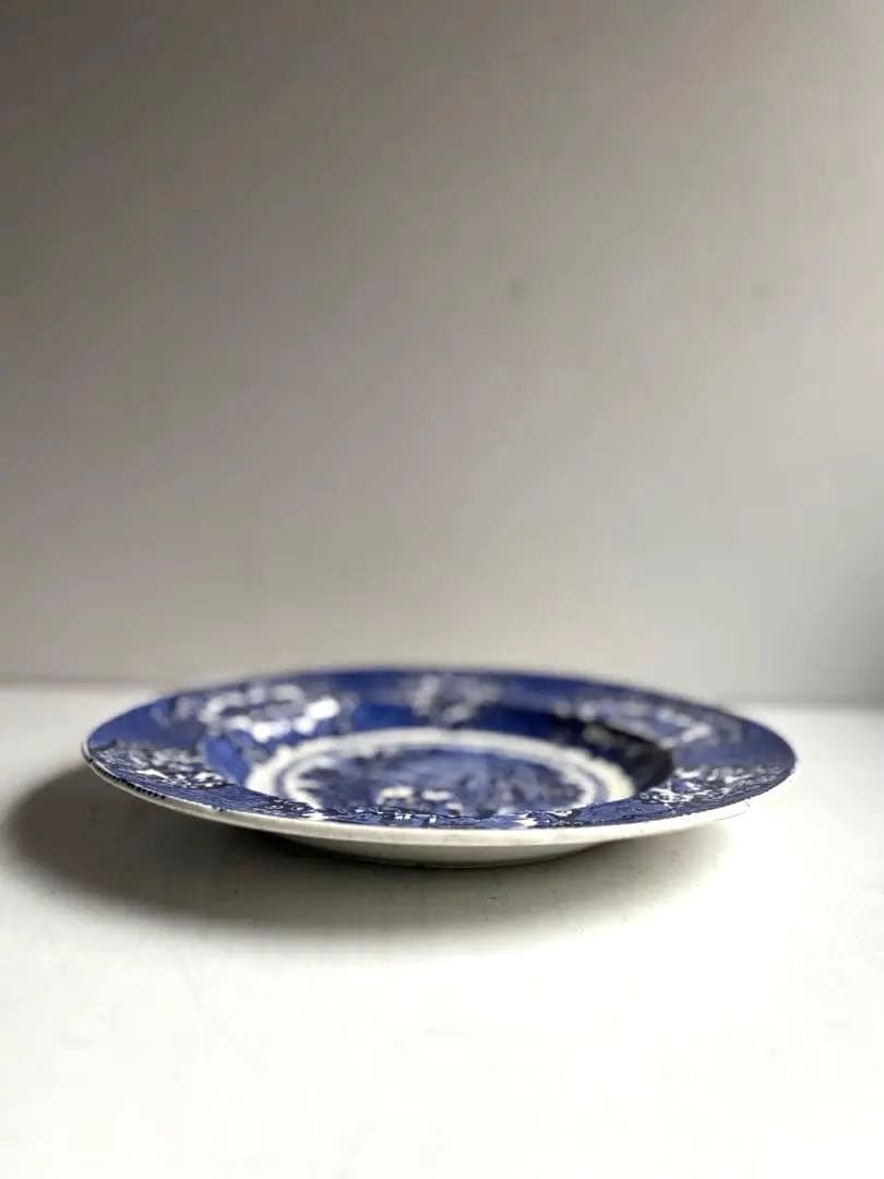 751 骨董 アンティーク オランダ ペトルス・レグー デルフト皿 金継ぎ