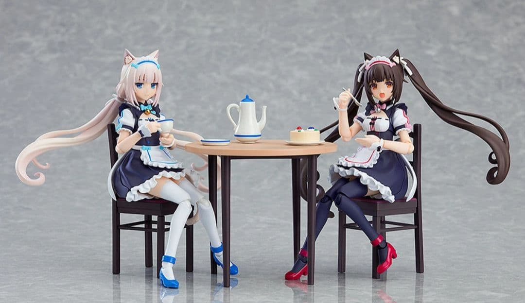 ネコぱら　特典つき　figma フィギュア　ショコラ　バニラ　お茶会　セット