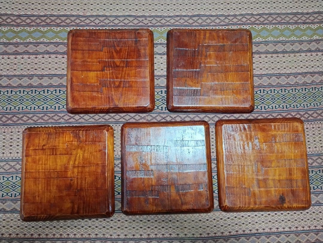 讃岐彫　お盆　５枚セット