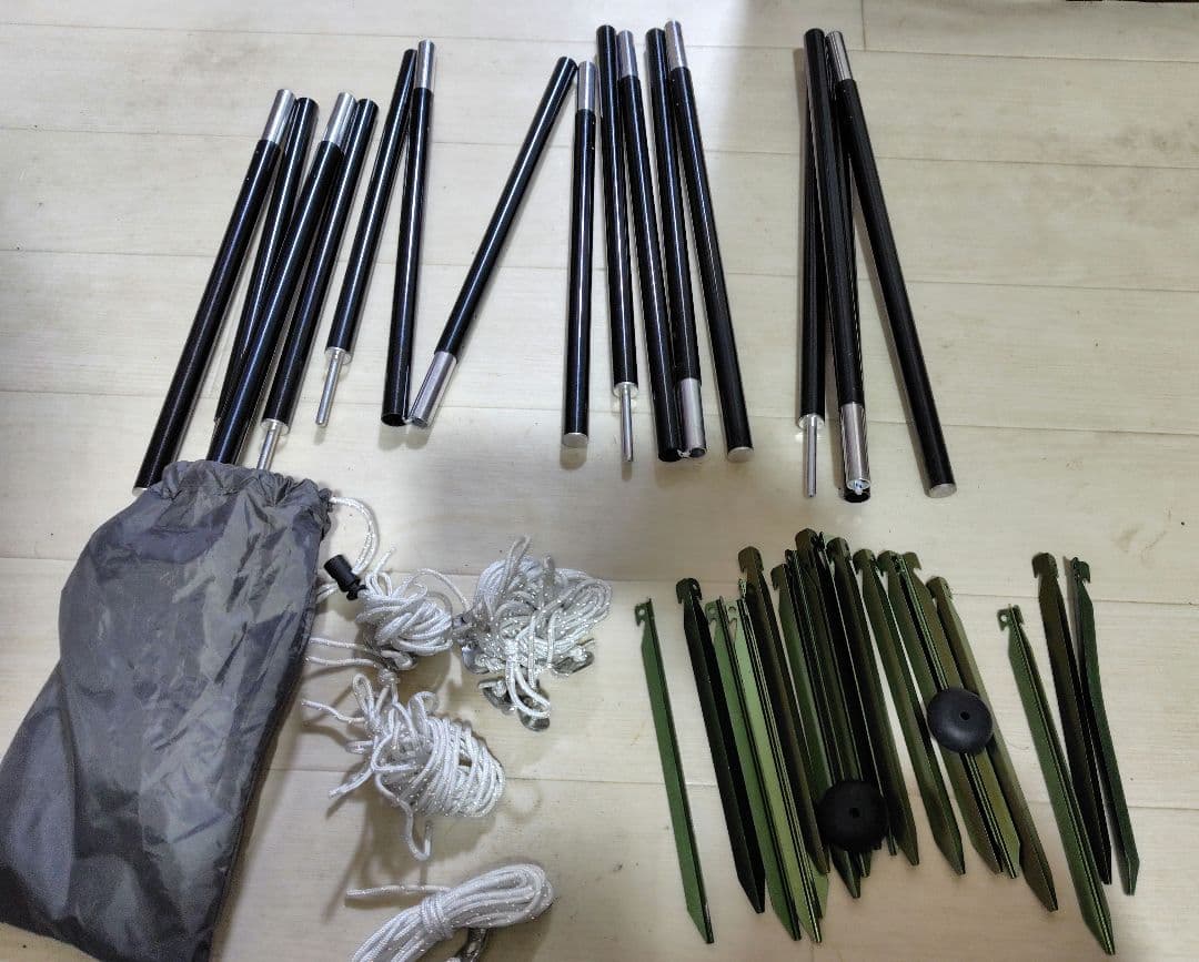 バンドック ソロベース フタマタ付 新同品 BUNDOK TC 軍幕 無骨