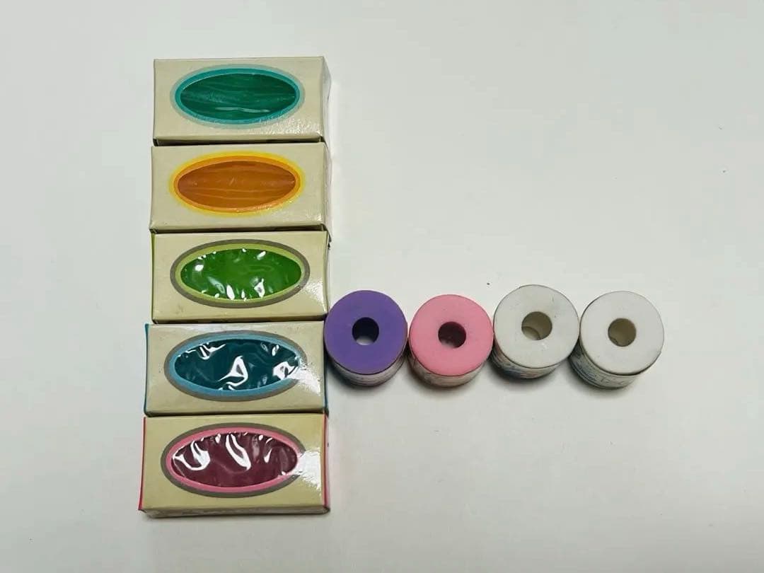 平成レトロ レア カラフルティッシュ トイレットペーパー消しゴムセット