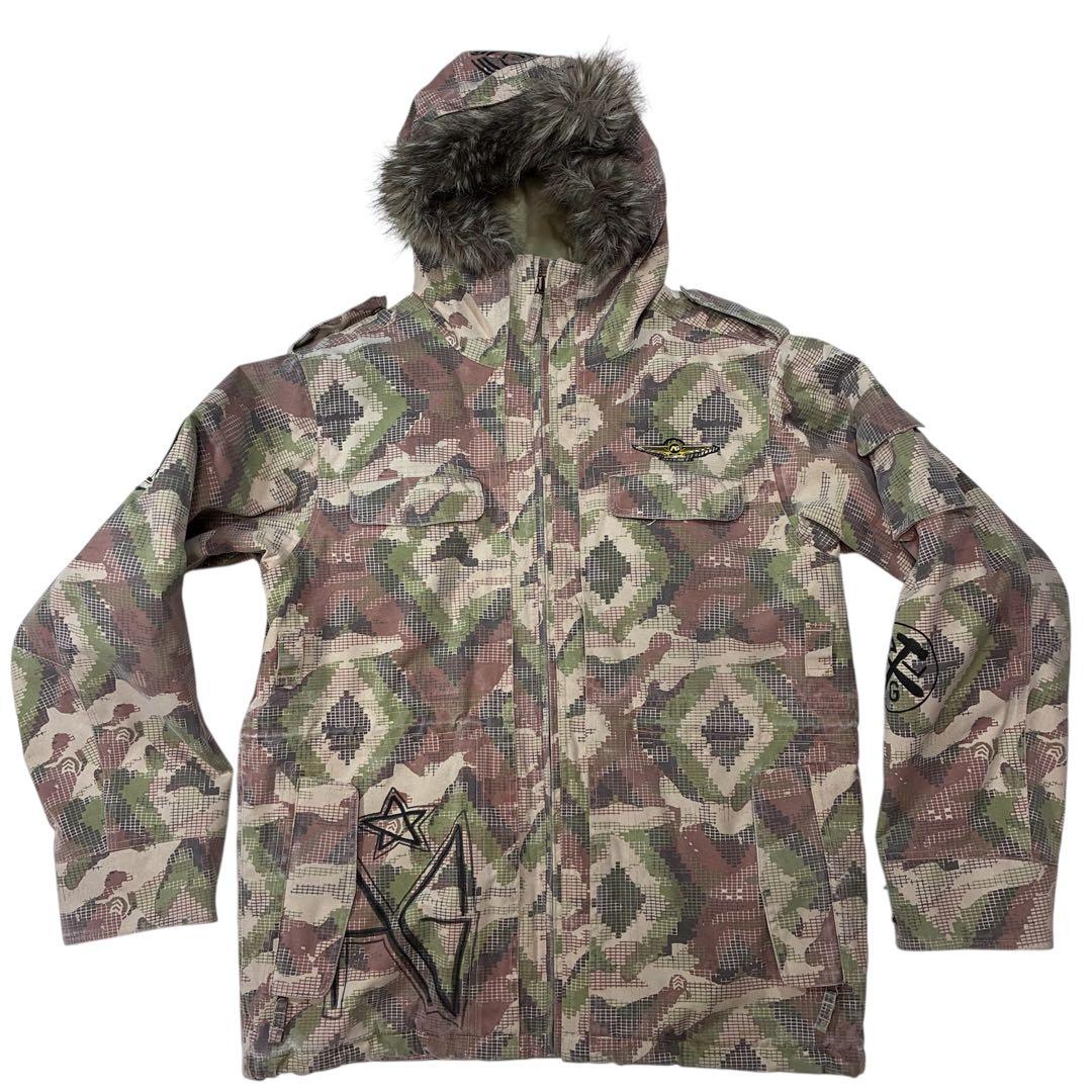 BURTON ANALOG アナログ スノーボードウェア 迷彩 ジャケット M