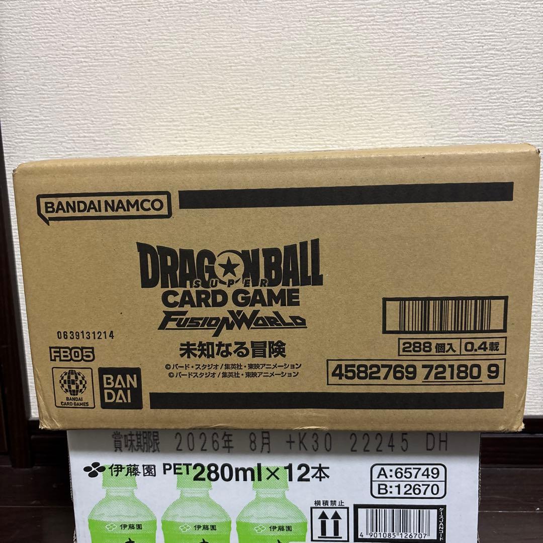 ドラゴンボールカードゲーム フュージョンワールド　未知なる冒険　未開封カートン