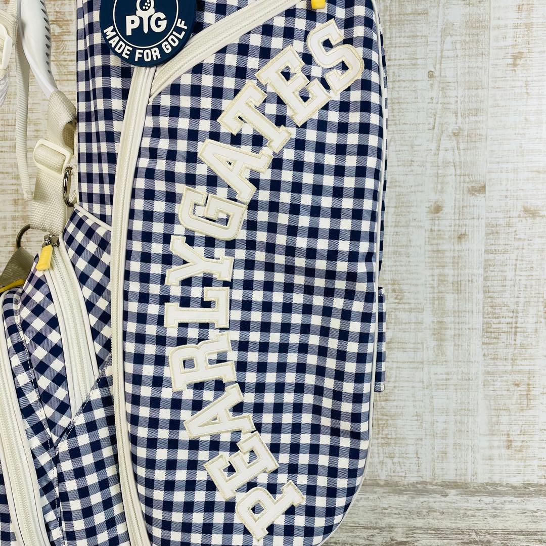 PEARLEY GATES パーリーゲイツ　キャデイバッグ ギンガムチェック