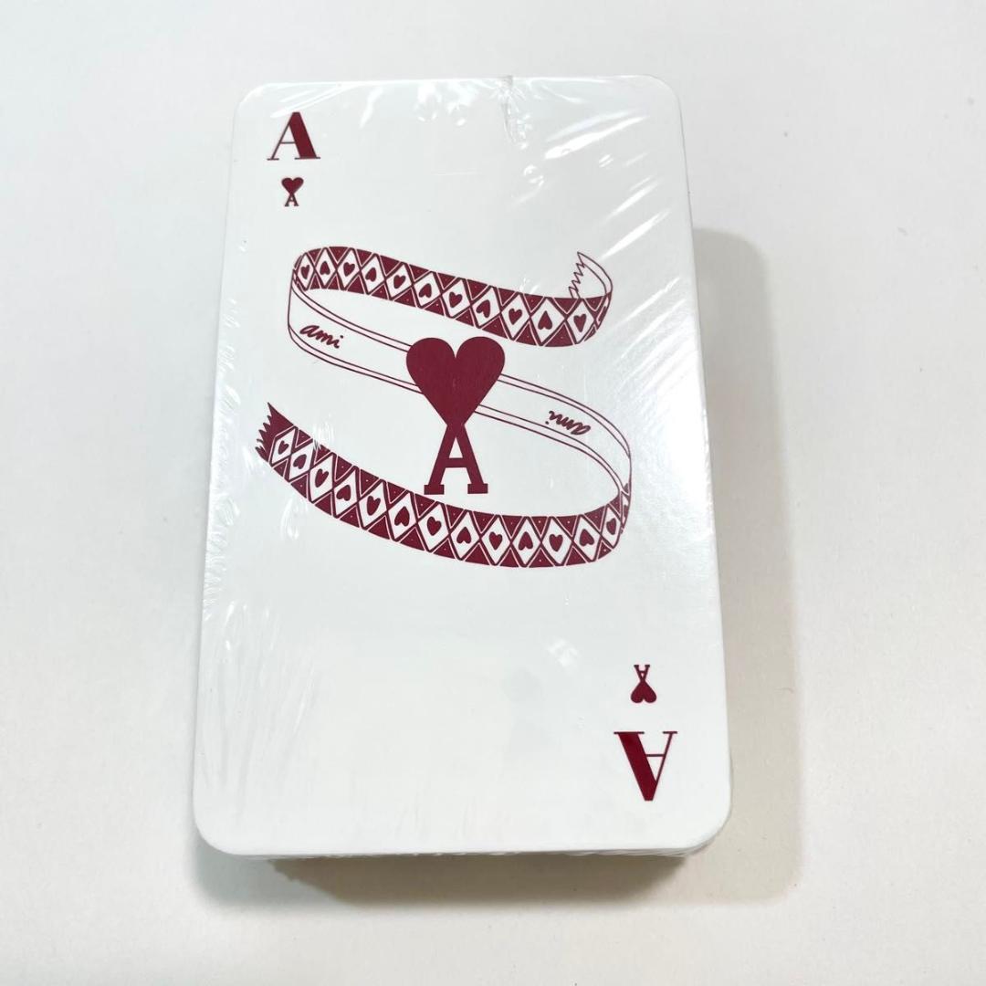 アミ パリス トランプ カードゲーム ストライプ デザイン 白 新品未使用